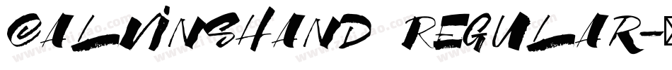 CalvinsHand Regular字体转换